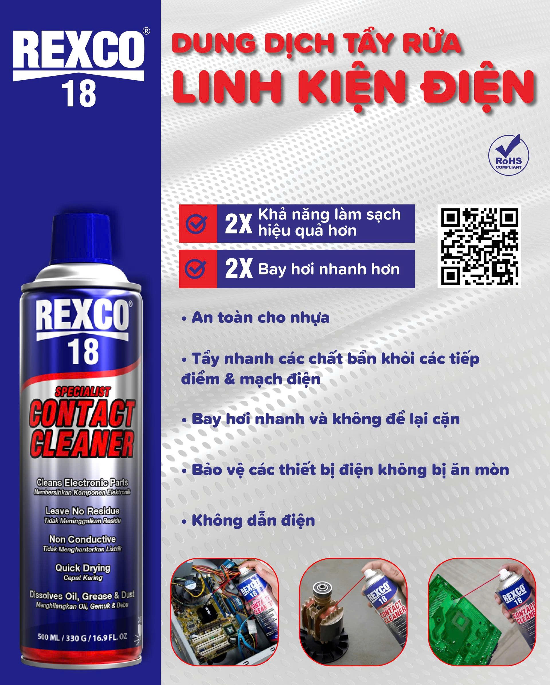 Dung dịch tẩy rửa linh kiện điện tử, thiết bị điện